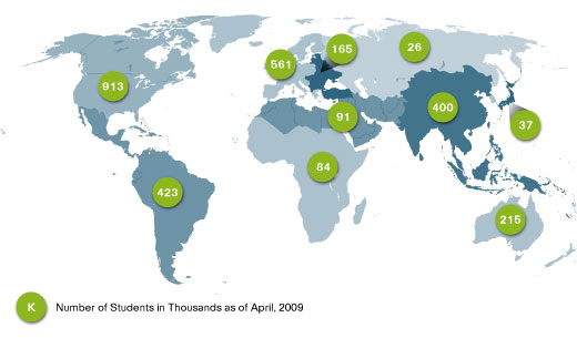 Students & Growth by Region (800,000+ Students)
